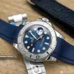 Rolex Yacht-Master 40mm Platinum Bezel Blue Dial Stainles Steel