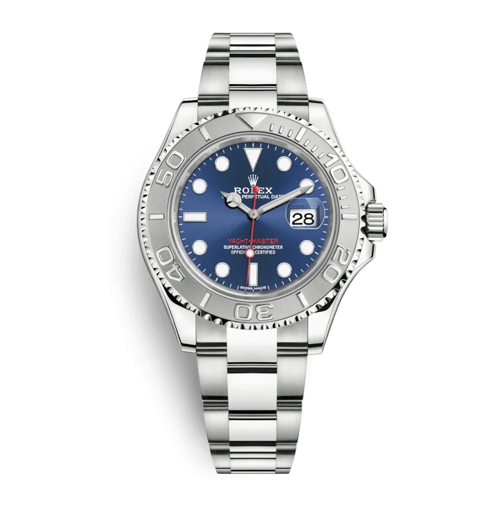 Rolex Yacht master 116622 Rolex Yacht-Master 40mm Platinum Bezel Blue Dial Stainles Steel