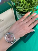 Rolex Datejust 36 Pink Jubilee DiamondDial Automatic Jubilee Watch 126234