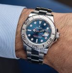 Rolex Yacht-Master 40mm Platinum Bezel Blue Dial Stainles Steel