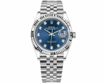 126234 Blue Diamond Jubilee Rolex Datejust 36mm Stainless Steel Midsize Watch